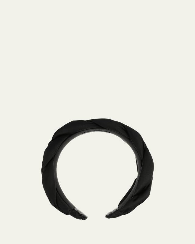 Silk Charmeuse Braided Headband